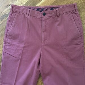 Brooks Brothers Pink Chino Khakis Flat Front